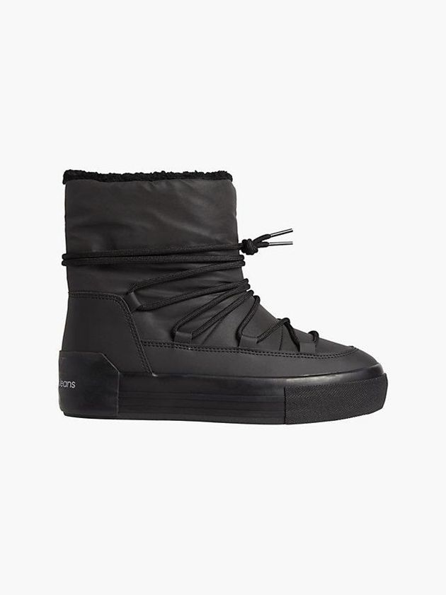 Calvin Klein USA Recycled Platform Womens Boots Black 1298047-IU